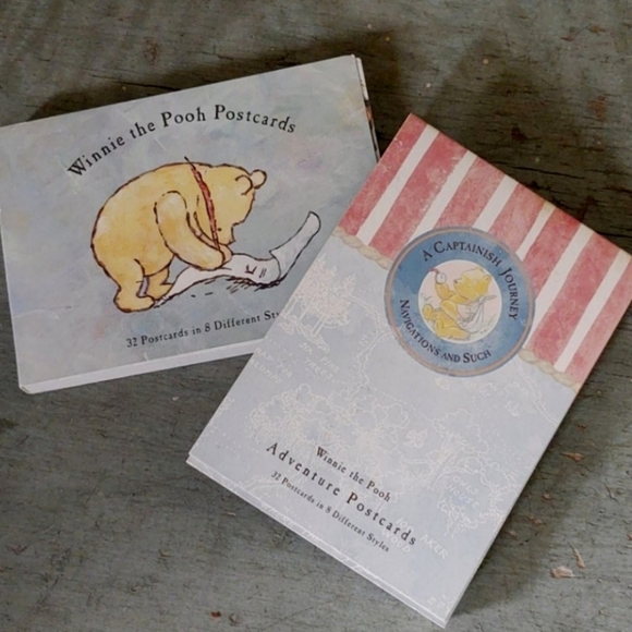 Disney Other - 🔥HP 2 Rare Disney NOS VTG Winnie the Pooh Postcards 32 cards x 8 styles x 2